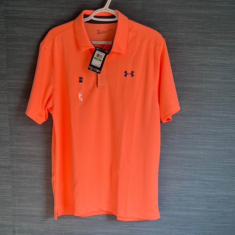 Under Armour Men's Bright Orange Polo